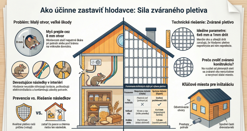 pletivo proti myšiam, pletivo, proti hlodavcom, chovateľské pletivo